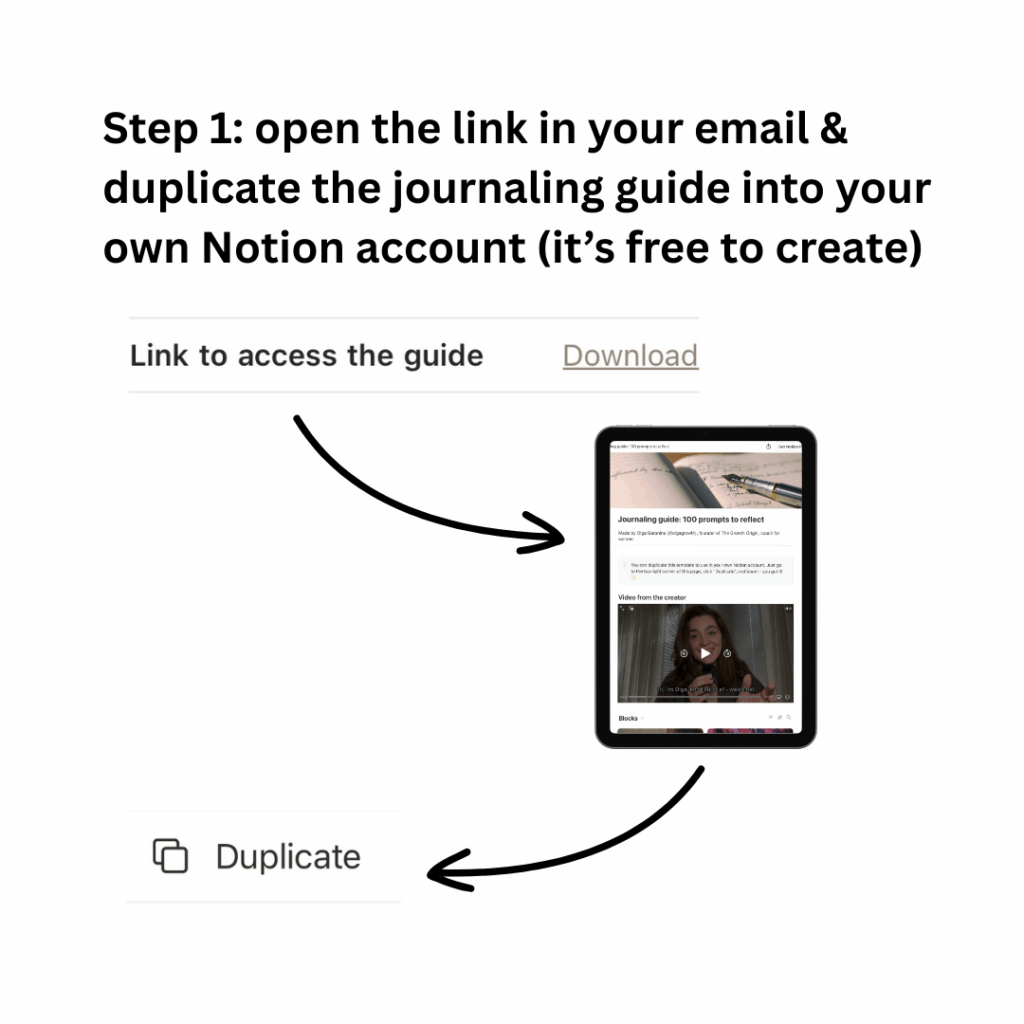 journaling guide step 1